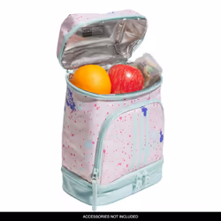adidas Excel 2 Insulated Lunch Bag  Splatter Sandy Pink/Semi Flash Aqua Blue  One Size