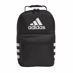 adidas Santiago Lunch Bag Insulated School Food Container Box Black/White/3.0 One Size