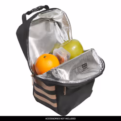 adidas Santiago Insulated Lunch Bag 65L with Clip Lock Handle  Carbon GreyRose Gold  One Size