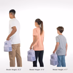 adidas Unisex Santiago Lunch Bag  Insulated School Food Container Box Discontinued  Woodland Floral Chalk White/Wonder Orchid Purple/3.0  One Size