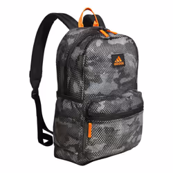 adidas Hermosa Mesh Backpack Camouflage Carbon/Impact Orange/Black One Size