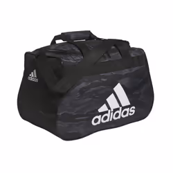 adidas Diablo Small Duffel Sports Duffle Gym Bags for Men or Women Essential Camo Black/Black/White One Size