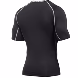 Under Armour HeatGear Armour Male Short sleeve Elastane, Polyester S Black - Additional view 4