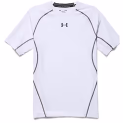 Under Armour HeatGear Armour Male Short sleeve Elastane, Polyester L White - Additional view 5