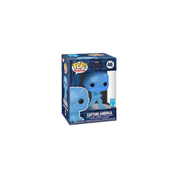 Pop! Artist Series: Marvel Infinity Saga - Object - Cap America - Blue - Avengers - Collectable Vinyl Figure - Includes Premium Plastic Protector