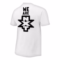 WWE "We are NXT" Spraypaint Authentic Men Small White T-Shirt