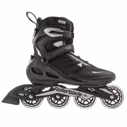 Rollerblade Zetrablade Men's Adult Fitness Inline Skate  Black and Silver  Performance Inline Skates