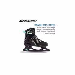 Rollerblade Bladerunner Ice Igniter XT Womens  Black and Winter Green  Ice Skates