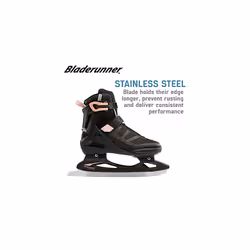 Rollerblade Bladerunner Ice Igniter Womens  Black and Rose Gold  Ice Skates