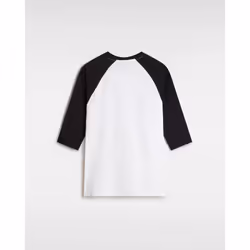Vans Off The Wall 3/4 Sleeve Raglan T-Shirt White - Medium