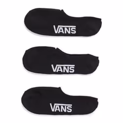 Vans XTTBLK, No-show socks, Black, Unisex, 42.5 - 47, 3 pc(s), Cotton, Spandex, Polyamide, Polyester