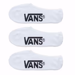 Vans Classic Super No Show, No-show socks, White, Adult, Unisex, Lifestyle, Cotton, Spandex, Polyamide, Polyester