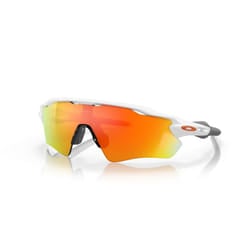 Oakley Radar Ev Path Eyewear Sunglasses Fire Iridium Lenses Polished White Frame
