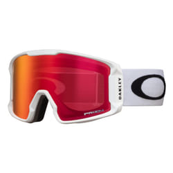 Oakley Line Miner winter sport goggles White Unisex Orange, Rose Cylindrical(flat) lens