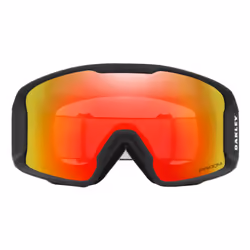 Oakley Line Miner winter sport goggles Black Unisex Orange, Rose Cylindrical(flat) lens