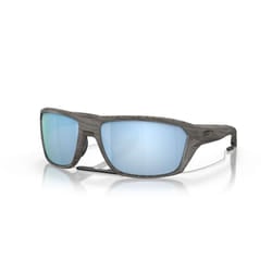 Oakley Split Shot Eyewear Sunglasses Deep Water Polarized Lenses Woodgrain Frame