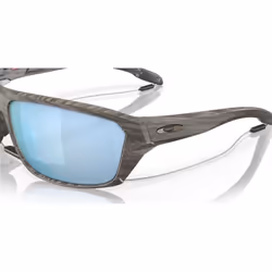 Oakley Split Shot Eyewear Sunglasses Deep Water Polarized Lenses Woodgrain Frame