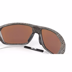 Oakley Split Shot Eyewear Sunglasses Deep Water Polarized Lenses Woodgrain Frame
