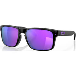 Oakley Holbrook Matte Black Violet Prizm Sunglasses, black-purple for Men