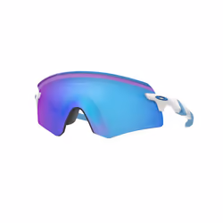 Oakley Encoder Adult Sunglasses - One Size, Polished White / Prizm Sapphire Lens