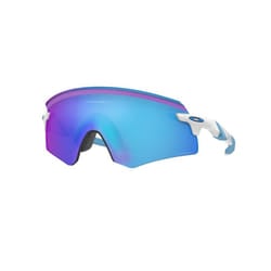 Oakley Encoder Adult Sunglasses - One Size, Polished White / Prizm Sapphire Lens