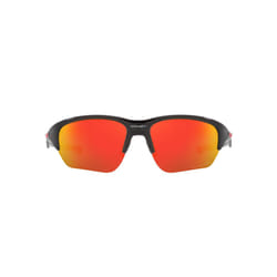 Oakley Mens OO9363 Flak Beta Polarized Rectangular Sunglasses  Polishe