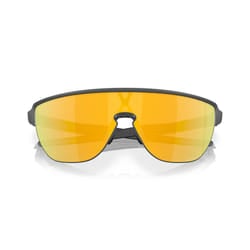 Oakley Corridor Sunglasses Sports Cycling Driving Square Eye Wear Frame Glasses - 24k Iridium Lenses, Matte Carbon Frame
