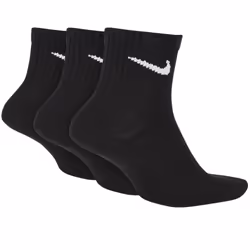Nike Dry Cushion Everyday 3 Pairs Ankle Socks - Black, Large