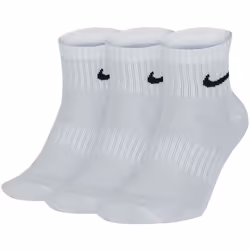 Nike Dry Cushion Everyday 3 Pairs Ankle Socks - White, X-Large