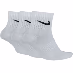 Nike Dry Cushion Everyday 3 Pairs Ankle Socks - White, X-Large