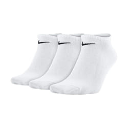 Nike Everyday Lightweight No-Show Socks (3 Pair) (White/Black  M)