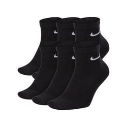 Nike SX7669 6 Pairs Dri-Fit Mens Ankle Socks -  Black, UK-5-8 / EU-38-42 / M