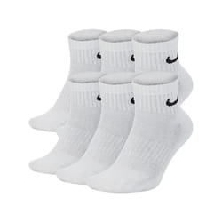 Nike SX7669 6 Pairs Dri-Fit Mens Ankle Socks - White, UK-11-14.5 / EU-46-50 / XL