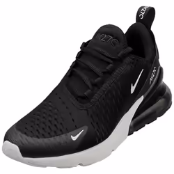 Nike Air Max 270 Kids Fashion Trainers in Black White - 4 UK