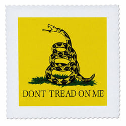 3dRose qs_108323_3 Dont Tread on Me Quilt Square  8 by 8""""""""