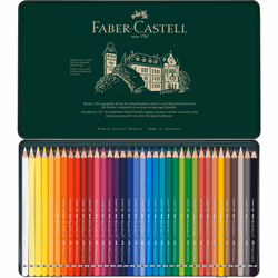 Faber-Castell 117536 Albrecht Dura Watercolor Pencils  36 Colors  Can