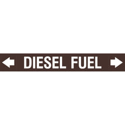 Brady ASMEPM-100X690MM-DIESEL FUEL self-adhesive label Rectangle Permanent Brown, White 1 pc(s)