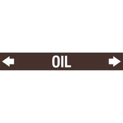 Brady ASMEPM-100X690MM-OIL self-adhesive label Rectangle Permanent Brown, White 1 pc(s)