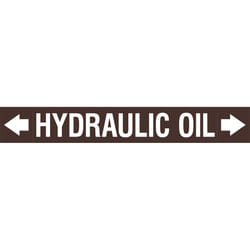 Brady ASMEPM-100X690MM-HYDRAULIC OIL self-adhesive label Rectangle Permanent Brown, White 1 pc(s)
