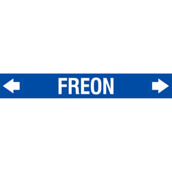Brady ASMEPM-100X690MM-FREON self-adhesive label Rectangle Permanent Blue, White 1 pc(s)
