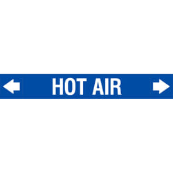 Brady ASMEPM-100X690MM-HOT AIR self-adhesive label Rectangle Permanent Blue, White 1 pc(s)
