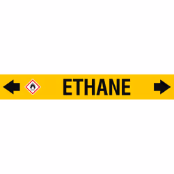Brady ASMEPM-100X690MM-ETHANE, Black, Yellow, Rectangle, Permanent, Black on yellow, Acrylic, Polyester, Gloss