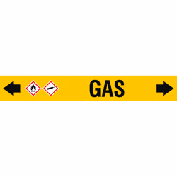 Brady ASMEPM-100X690MM-GAS, Black, Yellow, Rectangle, Permanent, Black on yellow, Acrylic, Polyester, Gloss