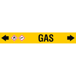 Brady ASMEPM-100X690MM-GAS self-adhesive label Rectangle Permanent Black, Yellow 1 pc(s)