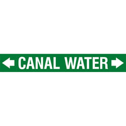 Brady ASMEPM-100X690MM-CANAL WATER self-adhesive label Rectangle Permanent Green, White 1 pc(s)