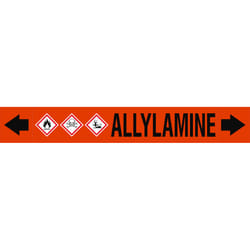 Brady ASMEPM-100X690MM-ALLYLAMINE self-adhesive label Rectangle Permanent Black, Orange 1 pc(s)