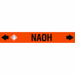 Brady ASMEPM-100X690MM-NAOH, Black, Orange, Rectangle, Permanent, Black on orange, Acrylic, Polyester, Gloss