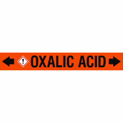 Brady ASMEPM-100X690MM-OXALIC ACID, Black, Orange, Rectangle, Permanent, Black on orange, Acrylic, Polyester, Gloss