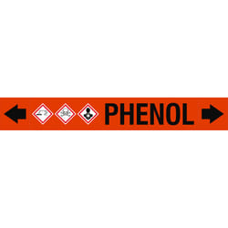Brady ASMEPM-100X690MM-PHENOL self-adhesive label Rectangle Permanent Black, Orange 1 pc(s)