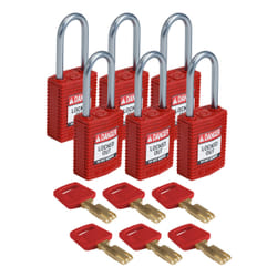 Brady SafeKey Conventional padlock 6 pc(s)